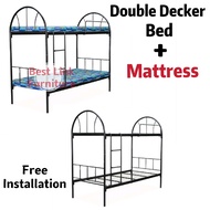 BEST LINK FURNITURE Double Decker Bed With Plywood And Mattress