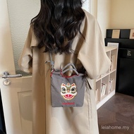 Soft Cartoon Tiger Head Bag Chinese Style Creative Handbag Facebook Handbag Shoulder Messenger Bag