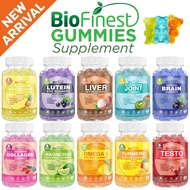 Biofinest Gummy Vitamin Supplement Lutein Marine Collagen Liver Detox Joint Omega 3 Turmeric Ginkgo 