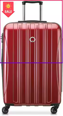 Sale price DELSEY PARIS Helium Aero Hardside Expandable Luggage with Spinner Wheels, Brick Red, Chec