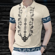 Barong Tagalog For Men 2025 Modern Barong Short Sleeve Vintage Ethnic Style Shirt Executive Men Baro