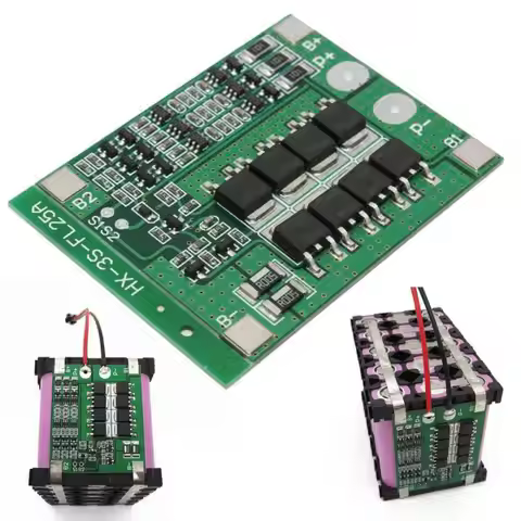 3S 12V 25A 18650 Lithium Battery Charge Board 18650 Battery Balancer Equalizer Cell for Electric Too