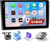 4+64G Android 15 Radio for Audi A4 S4 RS4 2002-2008, 9" Touchscreen for Audi A4 Car Stereo, Wireless