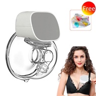 ZZOOI Hands-Free Electric Breast Pump Silent Wearable Automatic Milker Portable USB Rechargable Baby Breastfeed Milk Extractor