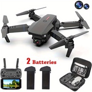 E88 Dual Camera Drone, Wifi FPV Foldable RC Quadcopter with Altitude Hold, Remote-Controlled Toy Per