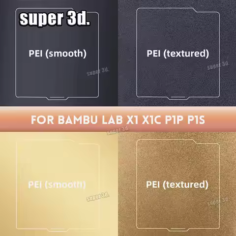 Bambulab Build Plate 257x257mm Spring Steel Sheet Smooth Pei Peo H1H Pey Plate A1 X1C P1S build plat