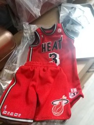 1/6 FIGURE NBA MIAMI HEAT DWYANE WADE 球衣 適合ENTERBAY EB BODY