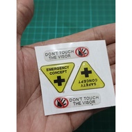 Safety emblem sticker helmet safety helmet helmet