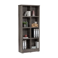 HAVIR Bookshelf 8 Cube Storage Cabinet Multi-Tier Open Bookcase File Office Shelf Display Rack Rak B