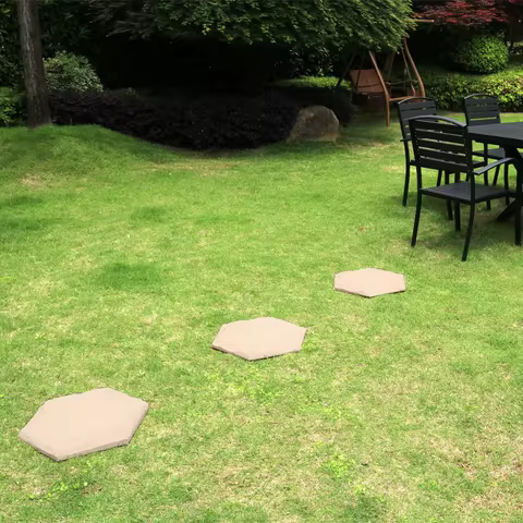 Garden stepping mat, garden stepping stone, outdoor garden decoration, imitation stone texture, pers