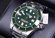 (ในเซ็ตมีสายยางแท้แถม)นาฬิกา TITONI Seascoper 300 Chronometer รุ่น 83300 S-GN-703