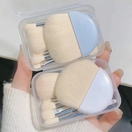 ชุดแปรงแต่งหน้ามินิ 6 ชิ้น ชุดเดินทาง, แปรงสำหรับผู้เริ่มต้นพกพาได้ พร้อมแปรงรองพื้น, แก้ม และแปรงทำ