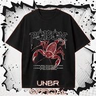 UNBR POISON Red Scorpion Printed Short-Sleeve T-Shirt Street Punk Youth Patriotism