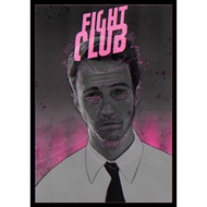 Fight Club Movie Poster Zombie Picture Wall Print