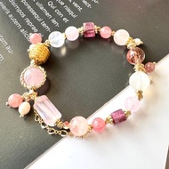 粉絲摩根石 桃紅碧璽 冰種紅紋石 療癒守護桃花滿滿能量