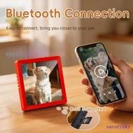 SAVORYSKY​ Wireless Bluetooth Speaker, Cardable Recording Pet Photo Frame Speaker, Decorative Speake