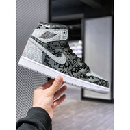 Limited time sale    aj1 Air  1 High OG AJ1 Black Grey Rebel Basketball Shoes Sneakers for Men and W