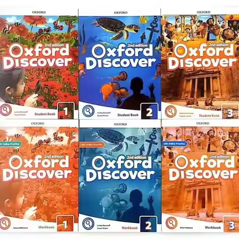 6 Books Oxford Discover 2nd Edition Level 1-3 Student Book + Workbook Young Learners Textbook Englis