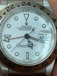 勞力士 Rolex Explorer II 16570 Original White Dial, 3185 Automatic Movement Stainless Steel 78790A Brac