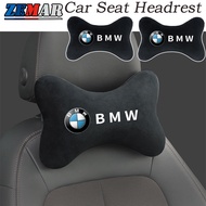 1/2 Pcs BMW Car Seat Headrest Car Headrest Neck Pillow Seat Safety Pillow Universal Headrest Cushion