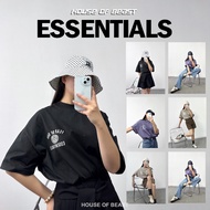 ESSENTIALS UNIVERSITY SHIRT FEAR OF GOD FG TSHIRT MINIMALIST KOREAN STREETWEAR OVERSIZE TEES HOB