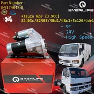 {8-9174043-0} Strater Isuzu Npr S2403c , S2403 , 4Bd1 , 4Bc1 , Ex120 , 4de1 [3.9CC] [9 Gear Teeth] [