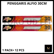 (1 PACK = 12 PCS) ALFIO 30cm Ruler/ 30cm Long Ruler ALFIO Ruler/ 30cm Ruler 30cm Line/