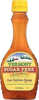 Maple Grove Farms Sugar Free Syrup, Butter Flavor, 12 Ounce (Pack of 12)