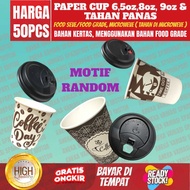 Paper Cup 6.5oz, 8oz, 9oz (220 ML) White pattern - Heat Resistant Paper Cup 6.5oz, 8oz, 9 oz (PRICE 