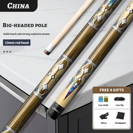 คิวพูล LIVEX คุณภาพระดับมืออาชีพ | ลายไม้สวยงาม หัวใหญ่ 13mm ข้อต่อ 1/2 | ใช้ได้ทั้ง 8-Ball และ 9-Ba