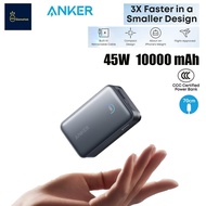PowerBank Anker Nano A1638, 45W 10000mAh with 2.3 ft Retractable Cable Compact Travel Essential Phon