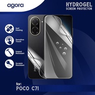 LAYAR Anti-Scratch Hydrogel For poco C71 Hydrogel SCREEN Protector Film - ANTI SPY, FULL SCREEN, POC