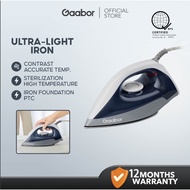 Gaabor Electric Iron With Precise Temperature Control Teflon Soleplate High Heat Kills Bacteria Iron