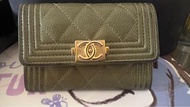 Chanel leboy 綠色卡片包