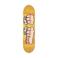 Toy Machine Woodgrain Fists Skateboard Deck - 7.75"