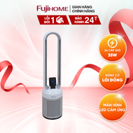 Quạt không cánh FUJIHOME BF308DC tích hợp lọc không khí bằng ion màng lọc Ion bạc - Bảo hành 24 thán