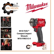[READY STOCK] Milwaukee M18 FIW212 FUEL 1/2" Compact Stubby Impact Wrench 339NM GEN 2 / Brushless Motor