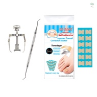 [TOG]Ingrown Nail Correction Kit Ingrown Toenail Stickers Toe Nail Clamp &amp; Lifter Straightening Treatment Recover Corrector Toe Nail Fingernail Care Tool