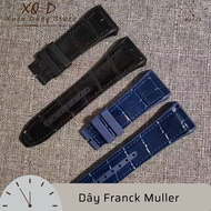 Franck Muller Watch Strap Full Leather, canvas And Screw Color