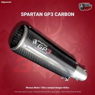 Knalpot Hybrid 3 Suara Spartan Gp3 Carbon Fullsystem Kawasaki Er6N/F