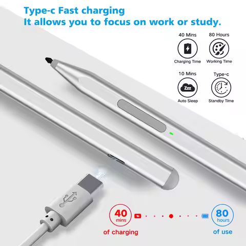 Stylus Pen for Microsoft Surface Pro11/10/9/8/X/7+/6/5/4/3, Surface Go 4/3/2/1, Surface Laptop1-6/St