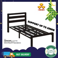 [FREE GIFT 1 X RM99 T-SHIRT]  3V Single Metal Bed Frame Super Base Support Up to 200KG(JN900FSBN) Katil Single Size/ Katil Bujang