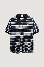 KINS 19 STUDIO |  DAILY GLOW STRIPE POLO เสื้อโปโลคินส์ [KN136]