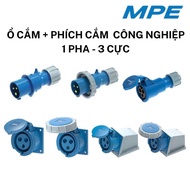 Industrial Plug, 1 Phase Industrial Socket, 3 Pole MPE