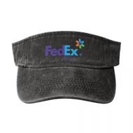 FedEx Office Logo Washed Cowboy Hollow Top Hat Simple All-Match Baseball Cap Summer Travel Sunscreen