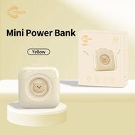 Yisen Cute Bear 20000mah mini powerbank fast charging with 2 cable for ios type-c