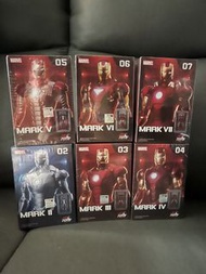 全新中動 Iron Man Mark 2, Mark 3, Mark 4 , 5, 6, 7 鋼鐵奇俠連格納庫