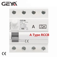 【Customizable】 Geya Type A Rcd Residual Current Circuit Breaker Elcb 3pn 40a 63a Rcd Elcb Detect Pul
