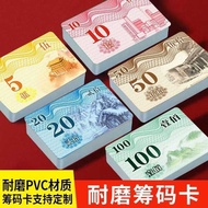 Mahjong Chips Cards Chess Room Dedicated Thickened Chips Cards for Mahjong Chips Plastic Household