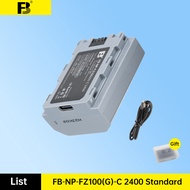 FB Sony NP-FZ100 (G)-C 2400 li-ion Battery 2400mAh C-port Direct Charge Camera Battery for Sony came